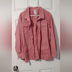 Pink Button-Up Shirt